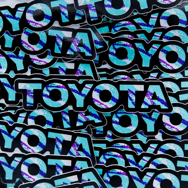 TOYOTA Retro Jazz Cup Sticker
