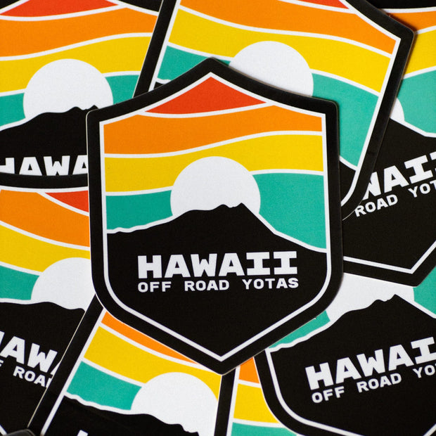 Hawaii Off Road Yotas Badge Sticker - Hawaii Off Road Yotas