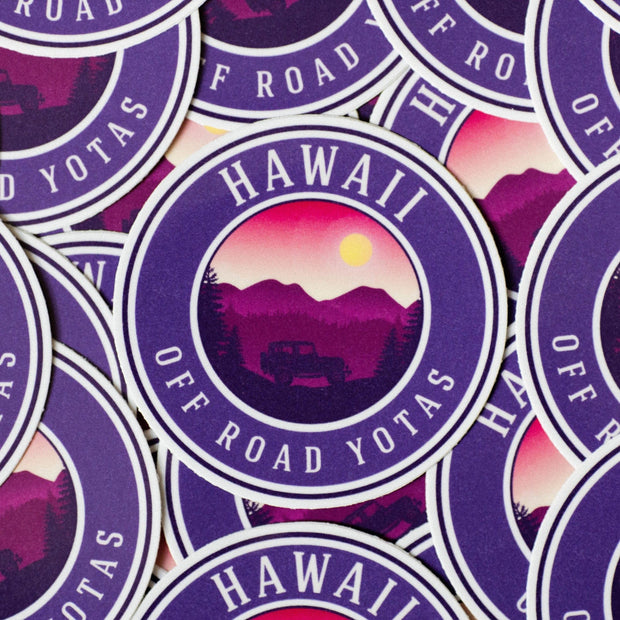Vintage Hawaii Off Road Yotas Sticker - Hawaii Off Road Yotas