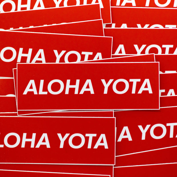 Aloha Yota Sticker - Hawaii Off Road Yotas