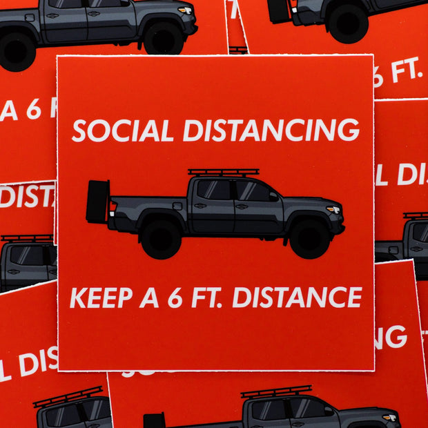 Social Distancing Sticker - Hawaii Off Road Yotas