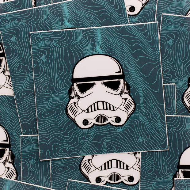 Stormtrooper Contour Map Sticker - Hawaii Off Road Yotas