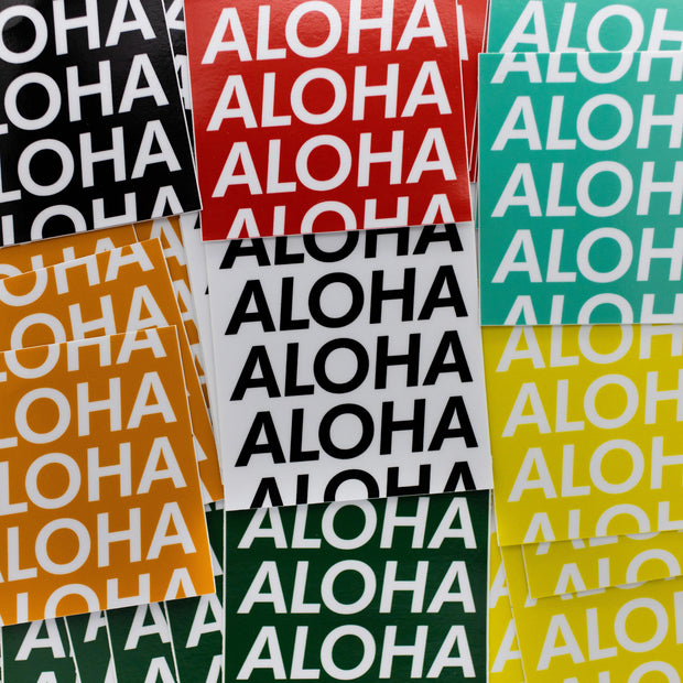 ALOHA On Repeat Sticker - Hawaii Off Road Yotas
