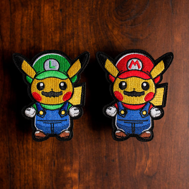 Mario & Luigi Pikachu Patch Set V1