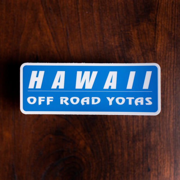 Kings Hawaii Off Road Yotas Sticker