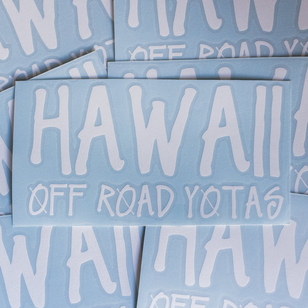 Stussy Hawaii Off Road Yotas Decal