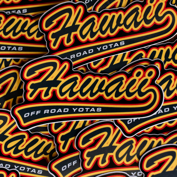 Retro Hawaii Off Road Yotas Sticker
