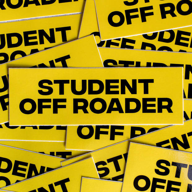 Student Off Roader Sticker