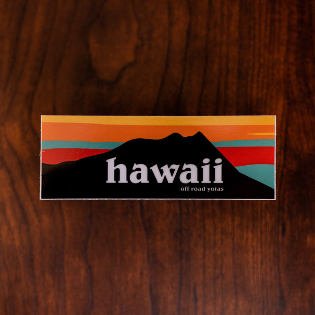 Hawaii Off Road Yotas Sunset Sticker