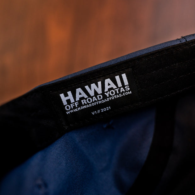 Sunset 5-Panel Blue Waxed Canvas Camper Hat